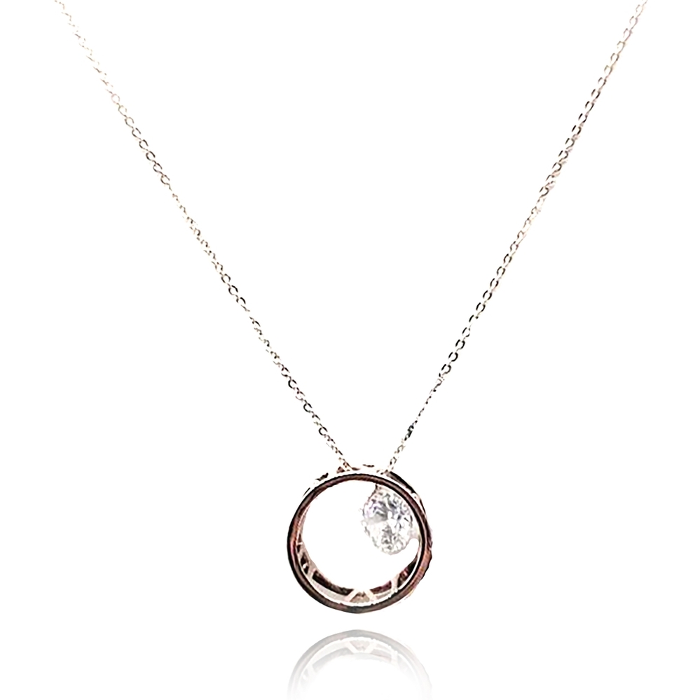 Fashion simple circle necklace